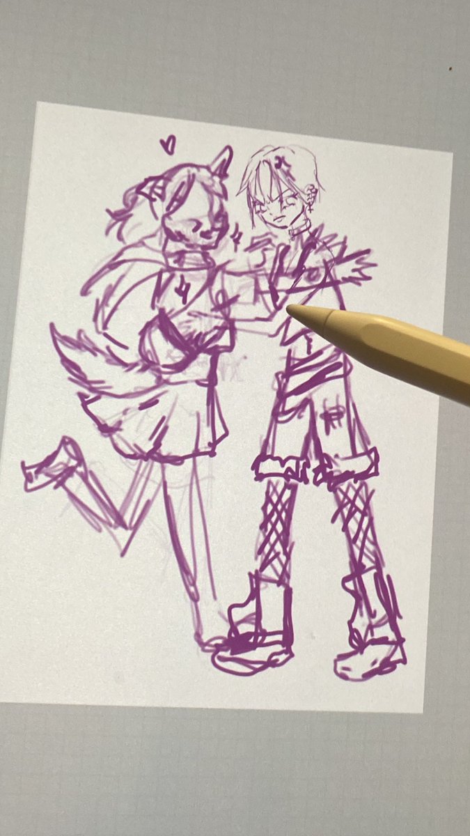 teengarten's tweet photo. hachi y nana eran lesbianas you can’t change my mind (sí my drawing process es súper messy what can i do) https://t.co/d9b4LxNiqe