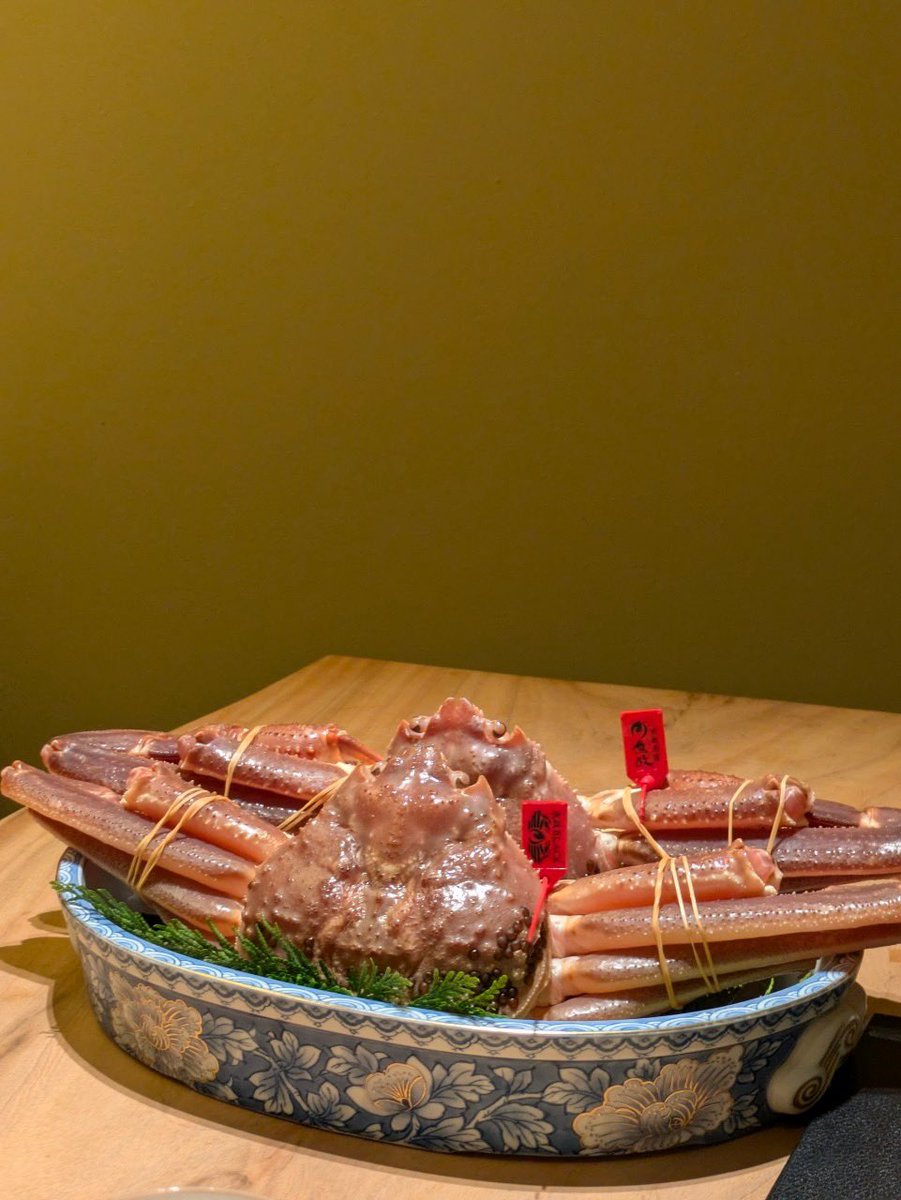 nchons2's tweet photo. 白金　にし田🦀今は松葉蟹のコース☺️
蟹リゾット、最後は蟹飯と大満足😮‍💨☺️😮‍💨
蟹を楽しみたいならにし田さんありですね😆💓💓💓
#福岡グルメ#白金にし田#松葉蟹#福岡ごはん https://t.co/1UNQhGdbsJ