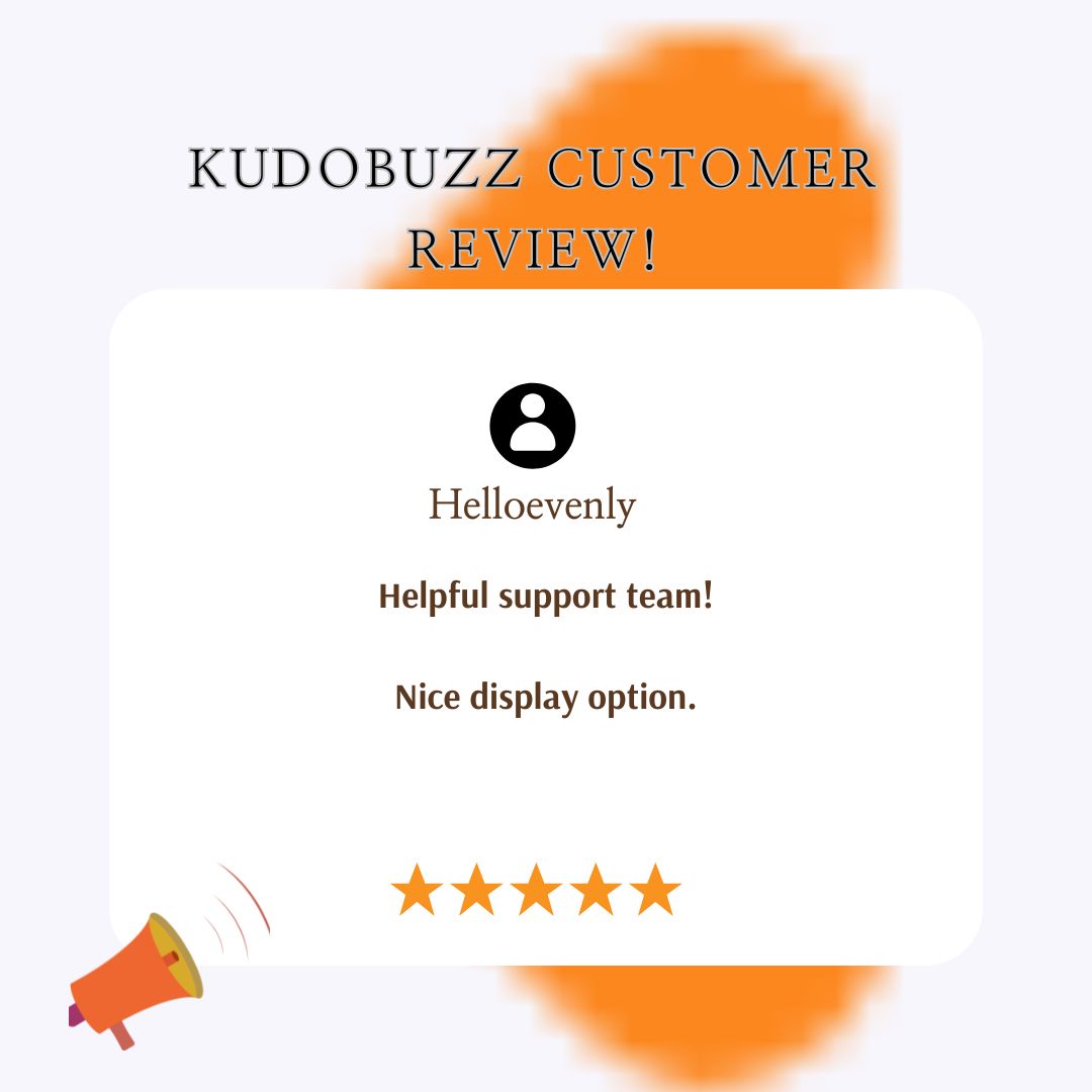 It’s Testimonial Tuesday! 💬📣 

We love hearing your feedback! What do YOU love most about Kudobuzz? Let us know! 💡

#TestimonialTuesday #CustomerLove #Kudobuzz #EcommerceBusiness