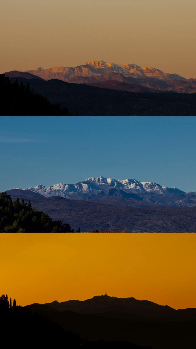 Pogled na Lovćen od svitanja do sumraka
