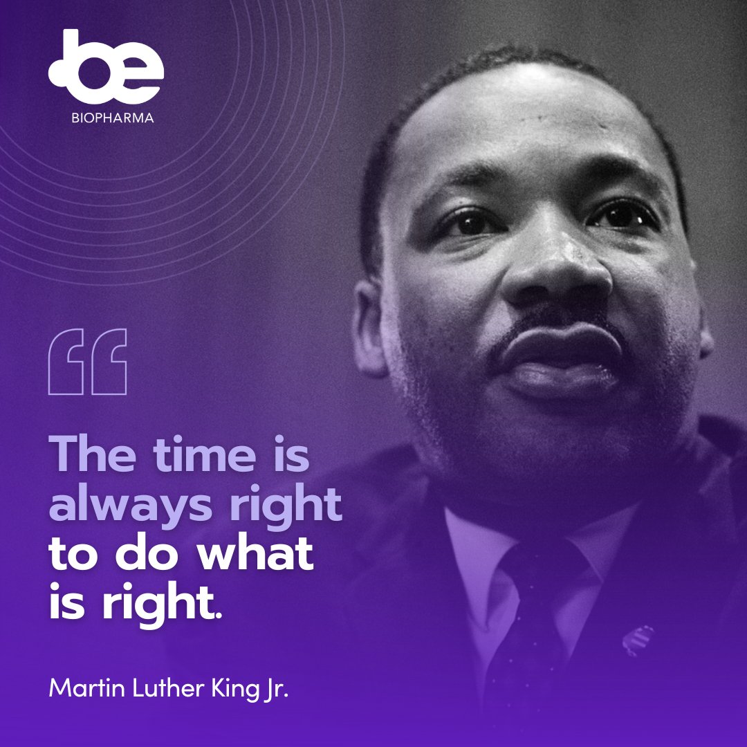 Dr. King’s legacy reminds us of our power to drive change. At Be Bio, we strive to innovate &amp; advance the future of healthcare for patients by developing a new class of B cell medicines. Embracing diversity &amp; inclusion is vital to ensuring equitable access to healthcare for all.