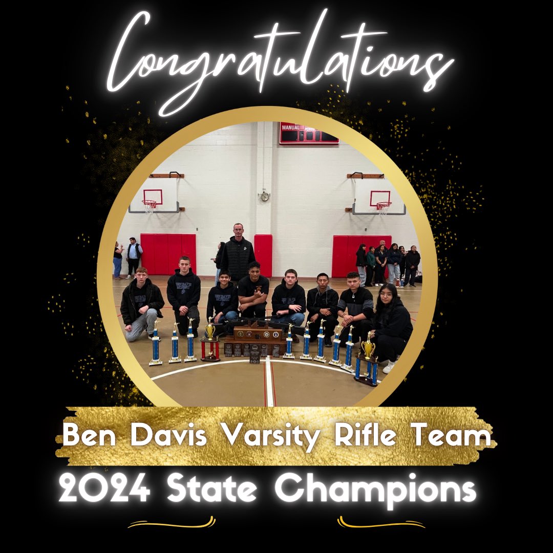 Congratulations to the Ben Davis Varsity Rifle Team for brining home the 2024 State Championship! This marks their 3rd consecutive State Championship! #ThereIsAReason #WeAreWayne