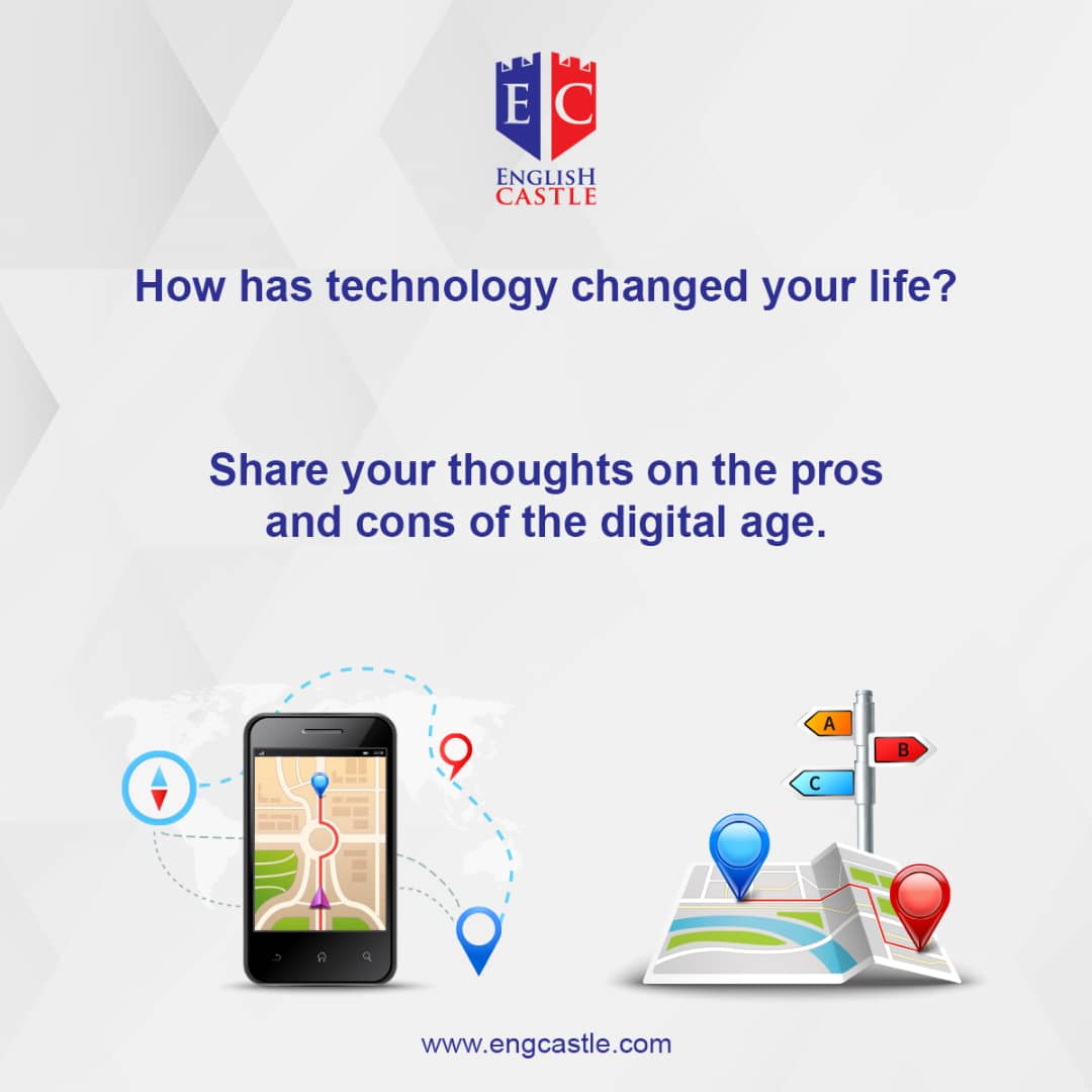 engcastle11's tweet image. Exploring the impact of technology: How has the digital age shaped your life? Share the pros and cons!  

#GeneralEnglish #TechnologyImpact #ProsAndCons #TechLife #ModernLiving #DigitalWorld 
#englishanytime📲📚📖🖥️ 
#english_today_usa
#englishspeaking 
#englishdiscussionclub