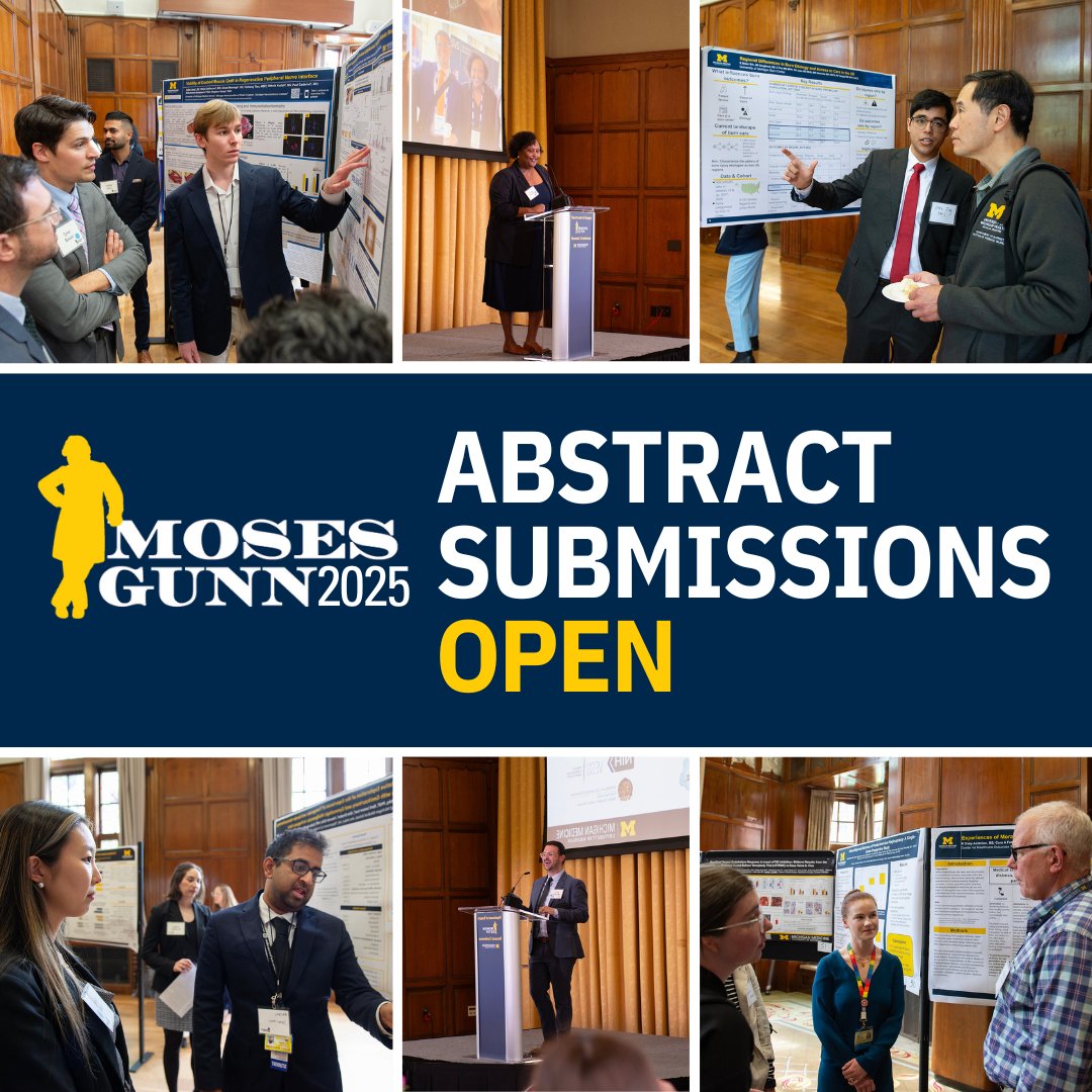 Did you hear our call? Our call for abstracts for the 2025 Moses Gunn Research Conference, that is!

Submit your research abstracts to be considered for a poster or speaker presentation at the conference: michmed.org/dAm85

Deadline is February 28, 2025 at 5 PM.