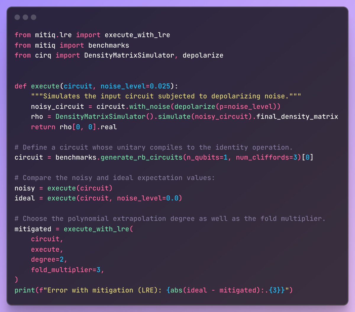 Layerwise Richardson extrapolation (LRE) is a quantum error mitigation (QEM) technique defined in (the recently published): journals.aps.org/pra/abstract/1…

LRE has been implemented in mitiq as a QEM method you can use today!
mitiq.readthedocs.io/en/stable/guid…