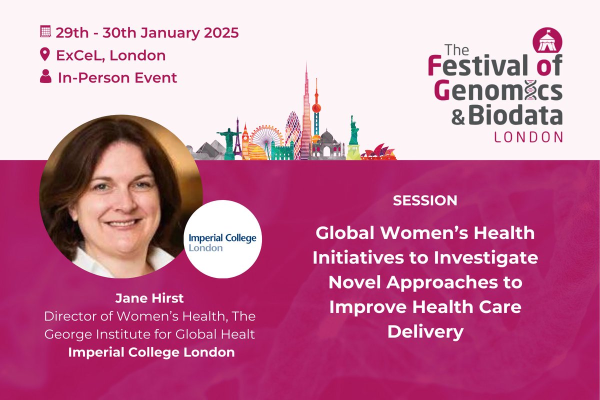 The George Institute for Global Health (@georgeinstitute) on Twitter photo Join our colleague, <a href="/DrJaneHirst/">Jane Hirst</a> for this upcoming session on 'Global Women’s Health Initiatives to Investigate Novel Approaches to Improve Health Care Delivery'.
🗓️30 January 2025, 11:20 AM GMT
➡️Register: buff.ly/4gmGusv Join our colleague, <a href="/DrJaneHirst/">Jane Hirst</a> for this upcoming session on 'Global Women’s Health Initiatives to Investigate Novel Approaches to Improve Health Care Delivery'.
🗓️30 January 2025, 11:20 AM GMT
➡️Register: buff.ly/4gmGusv