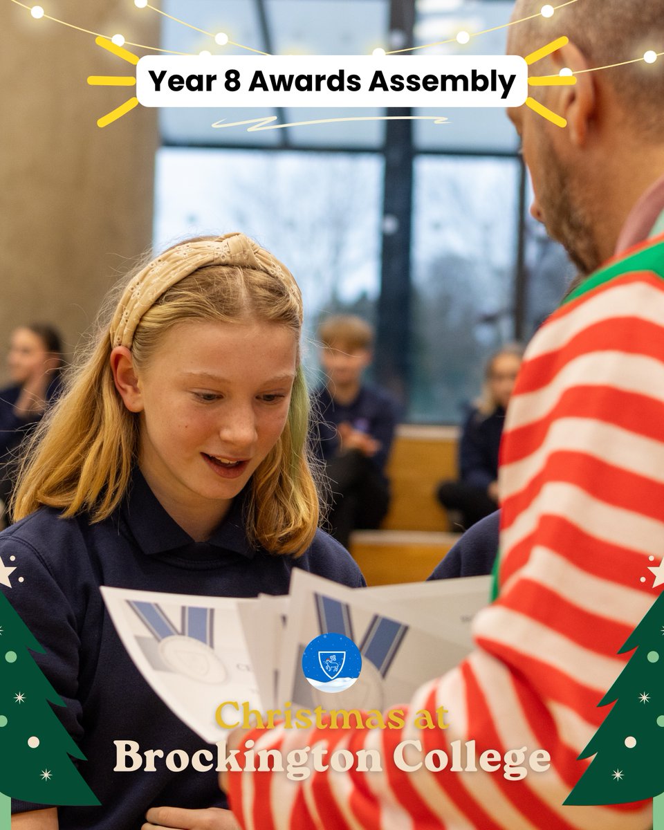 BrockingtonColl's tweet photo. ๐โจ Today we celebrated our Year 8 Awards Assembly as part of โChristmas at Brockington Collegeโ! ๐๐
Well done to our Subject Stars for their hard work this term! ๐๐๐
Check out Instagram and Threads for more photos! ๐ธ
#ChristmasAtBrockington #Year8 #AwardsWeek ๐โจ https://t.co/2PERLQbWUY