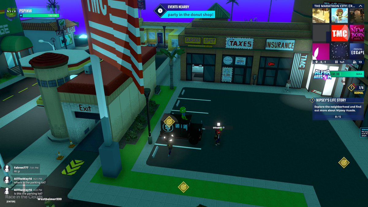 Hanging out at the TMC Parking Lot in Crenshaw  register-landings.sandbox.game/alphaseason4-s… #TheSandbox #AlphaSeason4 #AS4SocialChallenge