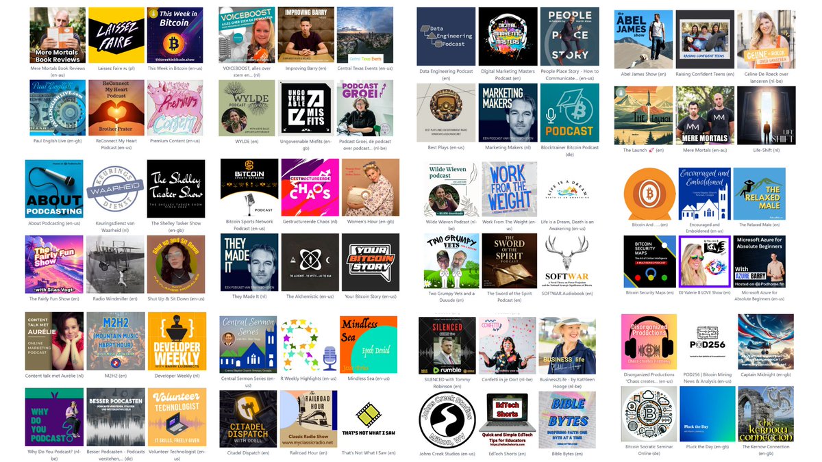 Podhomefm's tweet photo. We love you, podcasters!

We host so many incredible podcasts. Podcasts about Bitcoin, health, love, plants, news, data, women, music, technology, radio, marketing, sports, freedom and everything in between.

Some have been around for over a decade, some are new. Most podcasts use chapters, transcripts and v4v, and a lot of them broadcast live to modern podcast apps.

See some of the podcasts we host here: https://t.co/MCpB807W6b 

We are so proud to help you spread your message. You are making an incredible impact in the world. Keep going!

@djvalerieblove @AbelJames @MaxBitbuybit @linkinparkrulz_ @DavidB84567 @BitcoinReviewHQ  @PaulEnglishLive @_concrete_logic @FriedaHodl @OwenBenjaminRep @TheSOTSPodcast @ChrisLAS @nodesignal @meremortalspod @blocktrainer @RGBlack316 @relaxedmale @_ColeMcCormick @OwenBenjamin