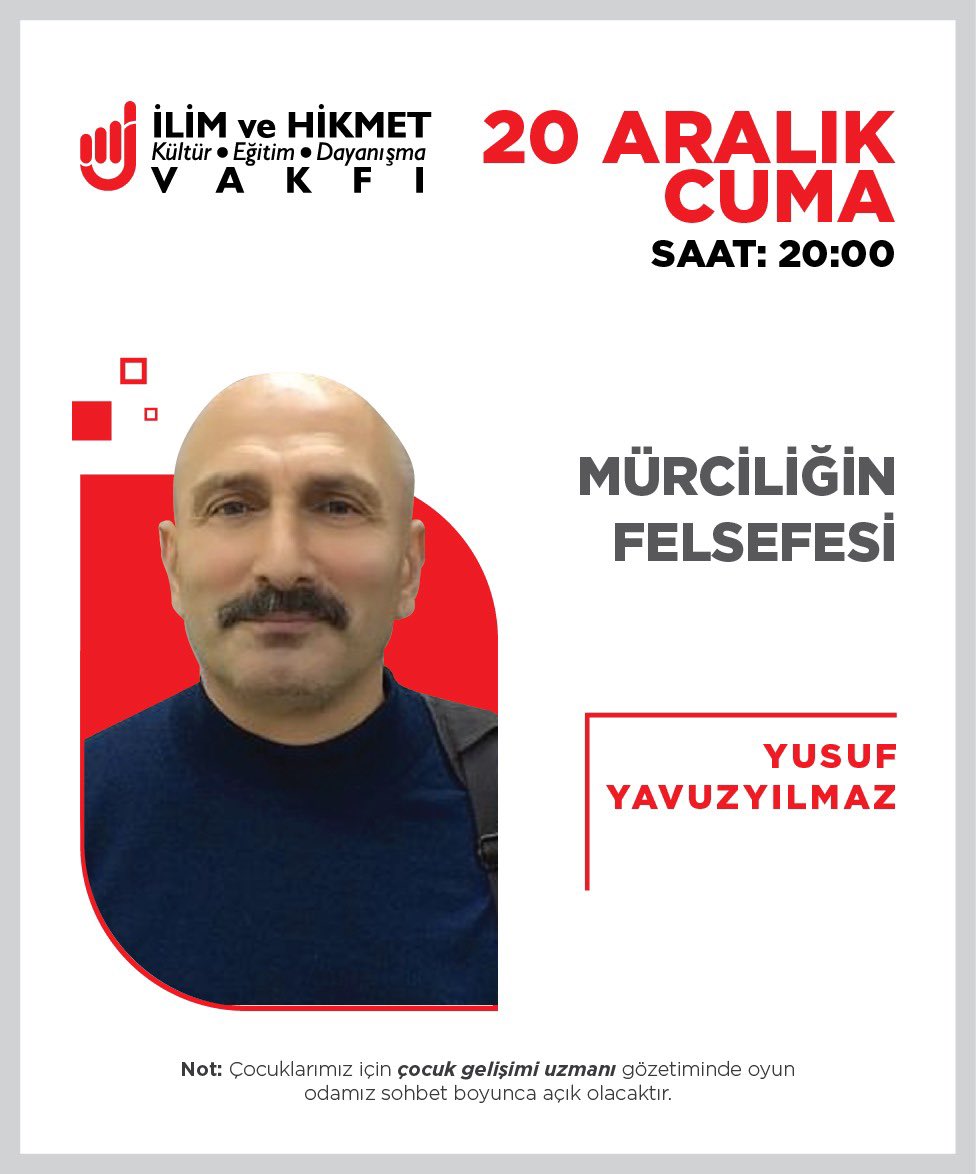 Katılımlarınızı bekliyoruz.