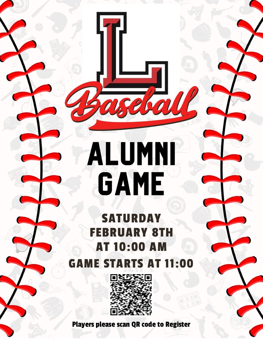 Legacy Baseball is having an alumni game on February 8. All former players are invited to play. If you have any questions please email Coach Danser at DouglasDanser@misdmail.org