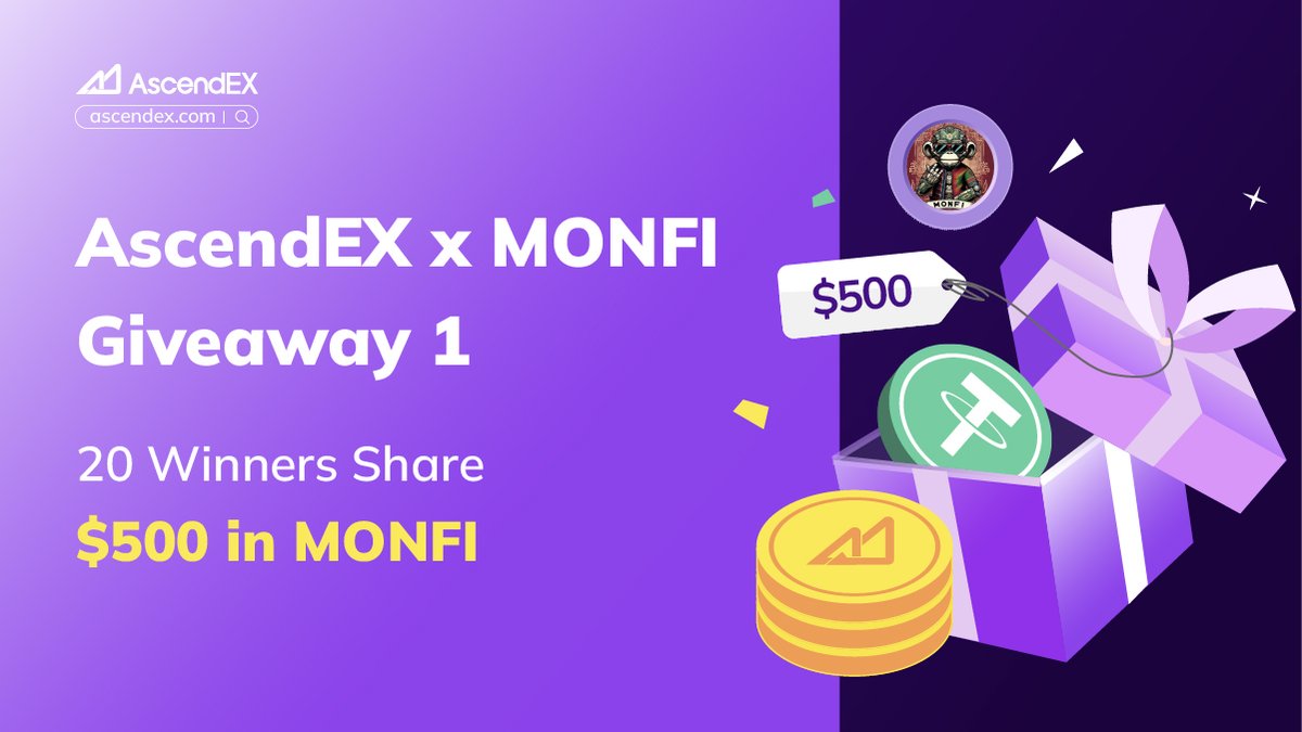 AscendEX_'s tweet photo. ๐ AscendEX x MONFI Giveaway 1 ๐
AscendEX is partnering with MONKEY FIGHTER (MONFI) to bring you an exciting giveaway! ๐
๐ Event Duration: 12/18/2024 - 12/25/2024
โจ How to Participate:
1๏ธโฃ Follow @AscendEX_ & @MONFISOL
2๏ธโฃ Like, Comment & Retweet this post with the hashtags #AscendEX & #MONFI
3๏ธโฃ Fill out the form: https://t.co/s95L3xA1Zb
๐ Rewards: 20 lucky winners to share $500 in $MONFI
๐ Rewards will be sent to your AscendEX account. Donโt have one? Sign up here ๐ https://t.co/9v7UCefPjO to claim your prize! ๐
Donโt miss out on this chance to win big with MONFI! ๐ฅ
#AscendEX #MONFI #Crypto #Giveaway