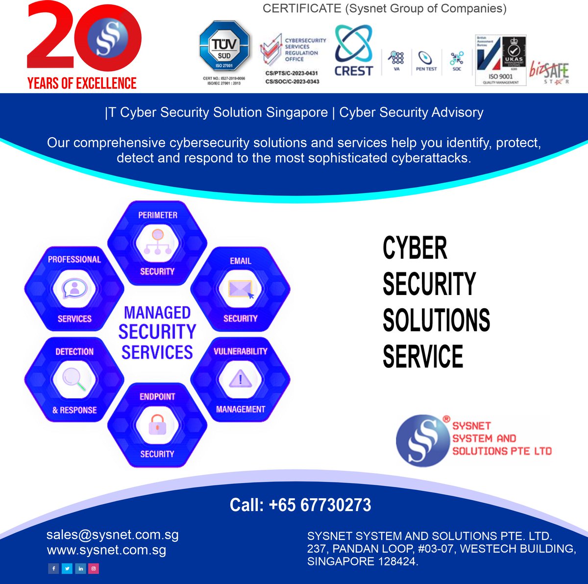 SgSysnet's tweet photo. Your business deserves the best protection. Sysnet’s Cyber Security Solutions keep your data safe from evolving threats with cutting-edge technology. Visit: https://t.co/gdYAl563nY
#CyberSecurity #DataSafety #Sysnet https://t.co/FV1xOObFzm