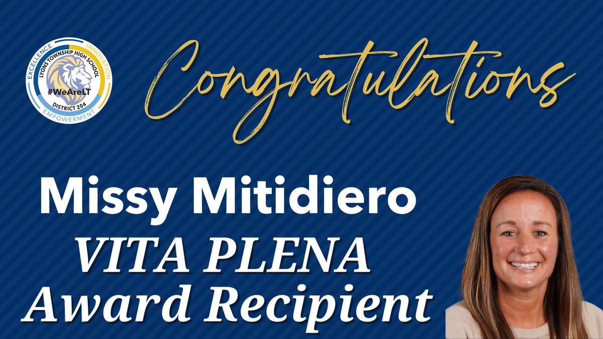 The Vita Plena Award has been presented by the Superintendent to a deserving individual since the mid 1990’s. The award is generally presented to an individual who embodies the themes of inspiration, creativity, kindness, selflessness, and, overall, someone who goes above and