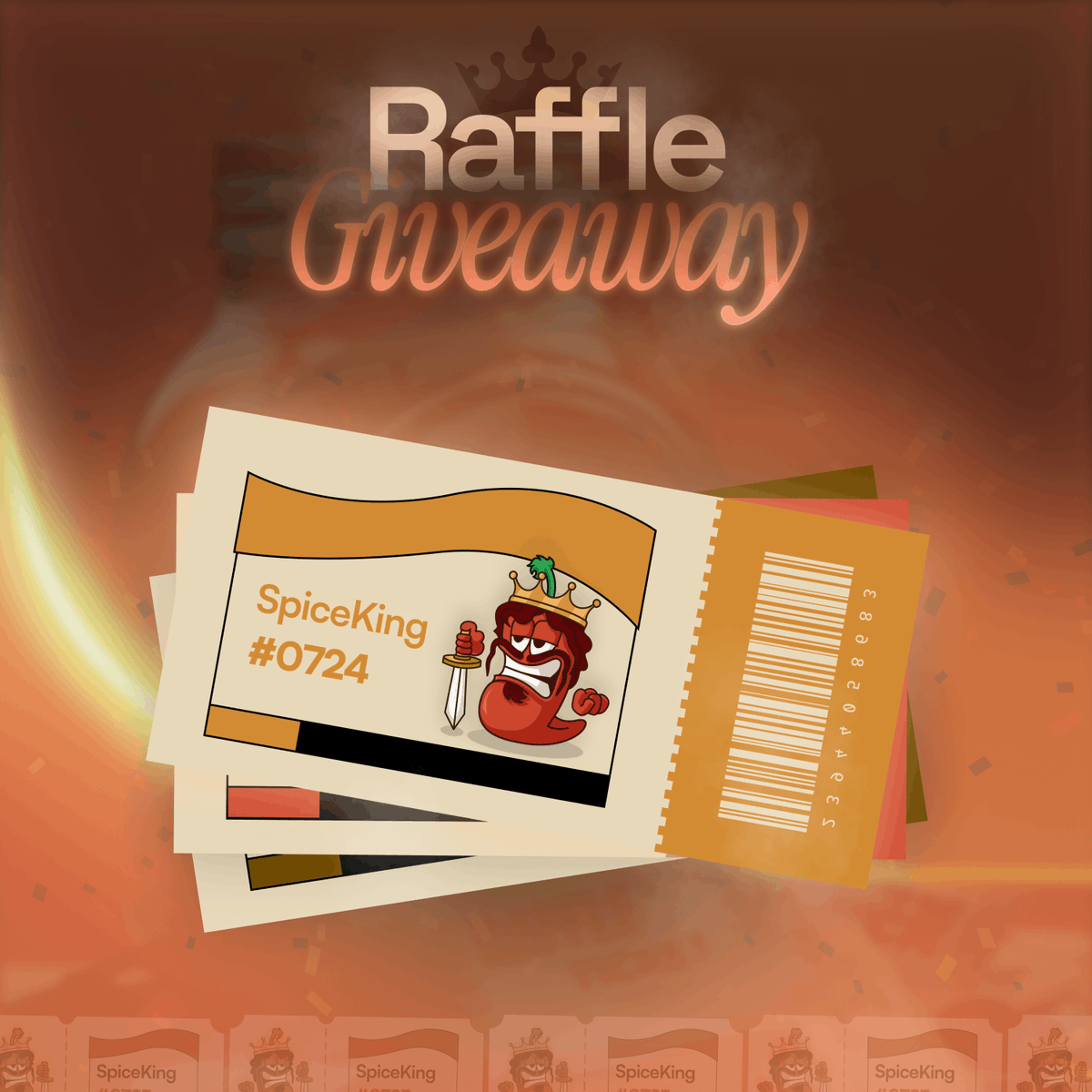 spicenetio's tweet photo. The Kings role is now available in a Monthly Raffle 👑

You won't want this spicy chance to slip away—join the raffle NOW!  

Our bi-weekly raffle for the Chad role continues, but to spice things up, we now allow participation from Chad role holders, who will be upgraded to Kings if they end up as lucky winners 🎫