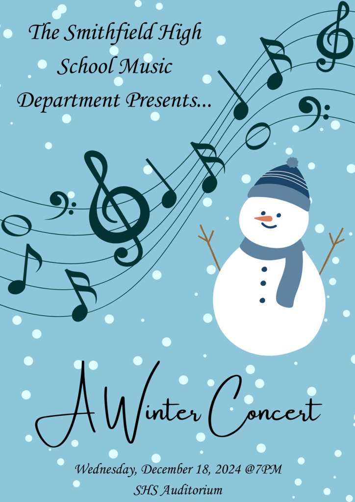 Winter Concert tomorrow at 7 PM! Join us as the Chorus, Band, Sentinel Singers, Jazz Band, and Garage Band take the stage. Don’t miss it! #SHSMusic