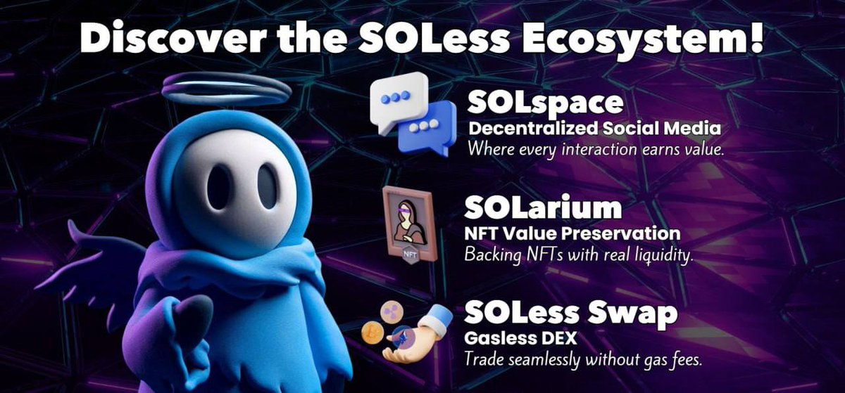 unityestaq4's tweet image. Guys hop on this new project 
Massive presale 
Lovely community 
So what are you waiting for join their official telegram community so as not to miss any updates 
t.me/SolessSystem
#Soless #Solana #Bullish