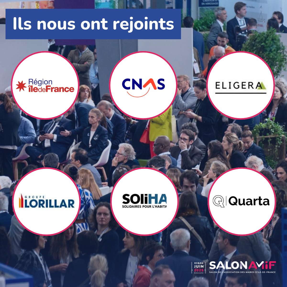 salon_amif's tweet photo. Vous souhaitez rencontrer les élus et décideurs franciliens ? Ils participeront au Salon de l'@AMIF_asso  2025 !
Réservez un stand dès maintenant : https://t.co/qBtAimTobl https://t.co/s5rSmMQV3m