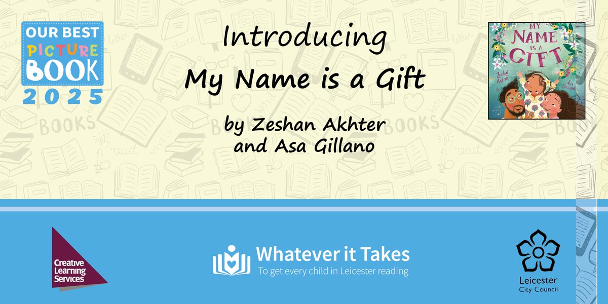 Leicester WiT (@leicesterwit) on Twitter photo The importance of saying names correctly? Read ‘My Name is a Gift’! (Shortlisted book for Our Best Picture Book 2025) <a href="/Ze_ShanAkhter/">Zeshan Akhter</a>, <a href="/templarbooks/">Templar Books</a>, <a href="/AsaGilland/">Asa Gilland</a>, #OBPBLeicester The importance of saying names correctly? Read ‘My Name is a Gift’! (Shortlisted book for Our Best Picture Book 2025) <a href="/Ze_ShanAkhter/">Zeshan Akhter</a>, <a href="/templarbooks/">Templar Books</a>, <a href="/AsaGilland/">Asa Gilland</a>, #OBPBLeicester