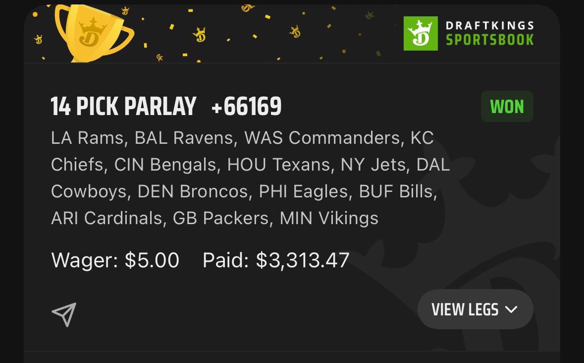 mjp_40's tweet photo. No hedge, no problem. @DraftKings @DKSportsbook @stoolgambling https://t.co/SAvUs7kLvO