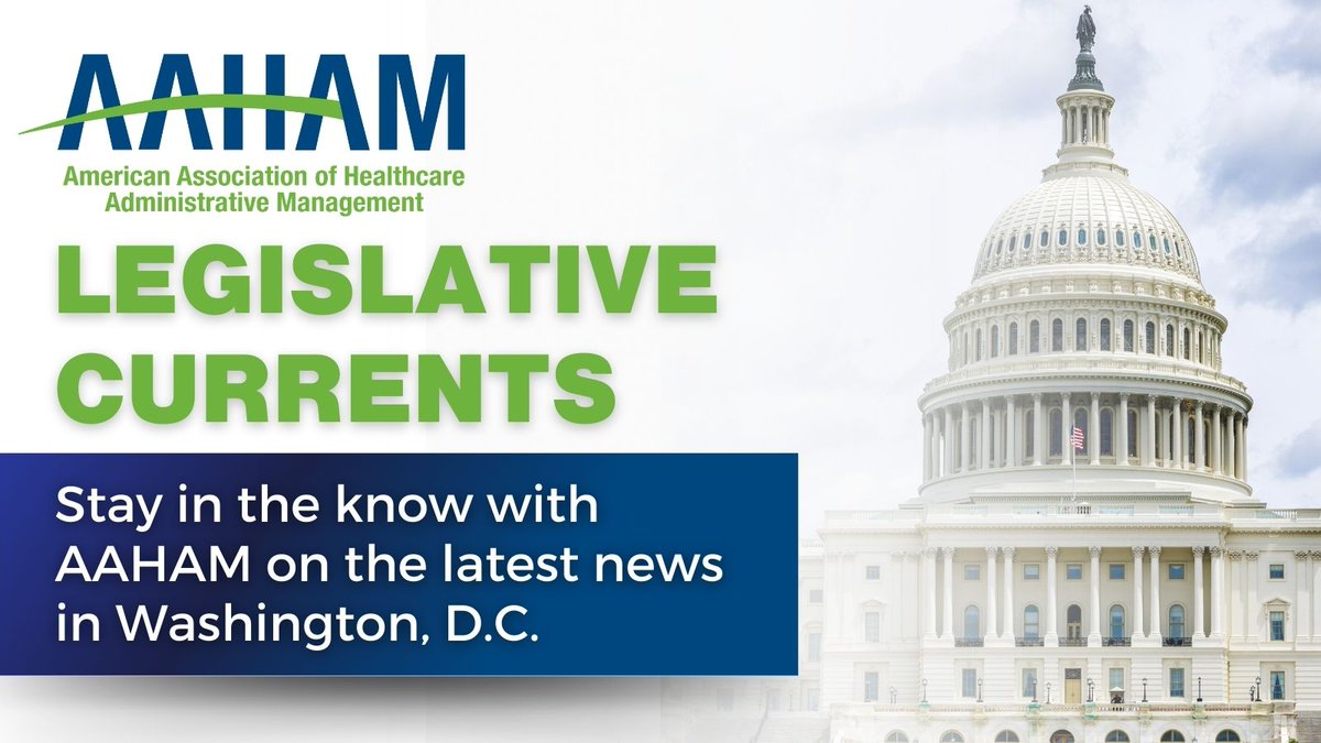 AAHAM members receive the latest advocacy news in Washington, D.C. Check out the most recent editions of AAHAM's Legislative Currents now, located on the member portal: ow.ly/jt8E50UlJnG