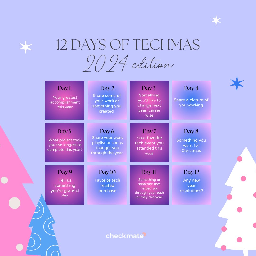 checkmateafrica's tweet photo. Itβs Day 2 of #12DaysofTechmas and we want to know what you do and see the magic you created this year! πββοΈ https://t.co/WAjQ2UEDEf