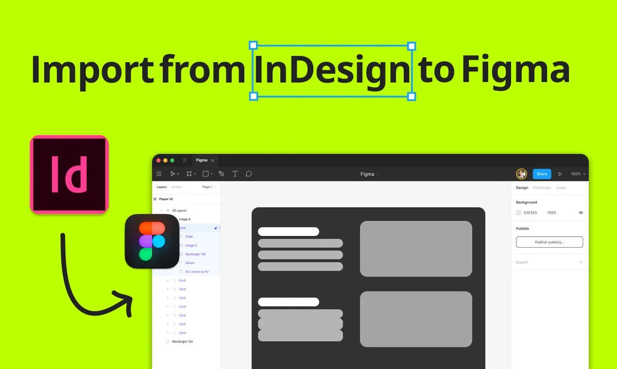 divriots's tweet image. How to import #Adobe InDesign files into #Figma, 100% editable 👍
👉 anything.to.design/blog/how-to-im…