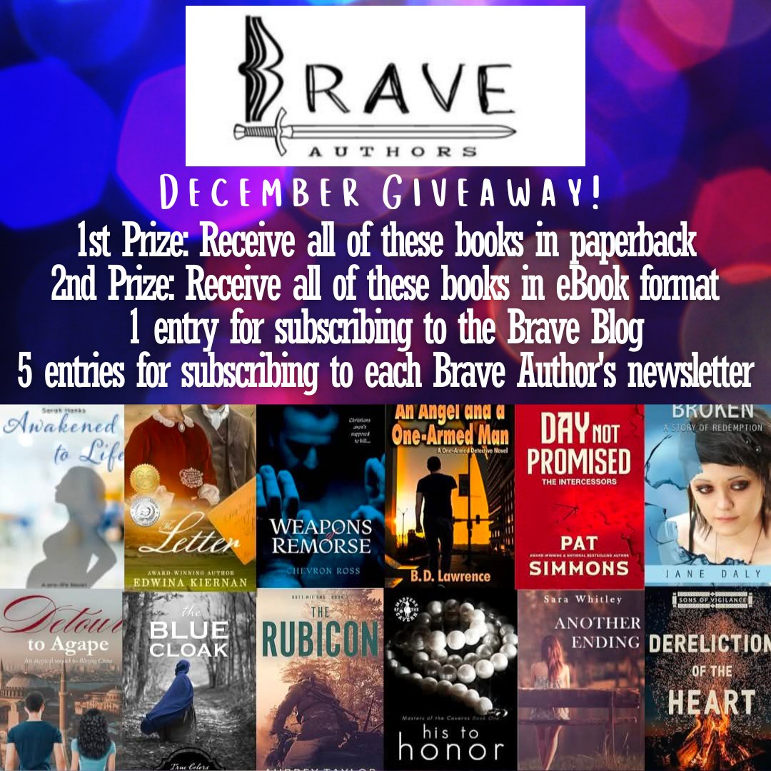 aubtaybooks's tweet photo. Don't forget about this amazing opportunity to get to know the #BraveAuthors! There's still time to drop up to six entries in our #December #Giveaway!

https://t.co/MxFJviA8Tc

#BraveStories #WriteBrave #ReadBrave #Giveaways #Tuesday #Books #Reading #ebooks #christfic #win https://t.co/X87bsRWNnb