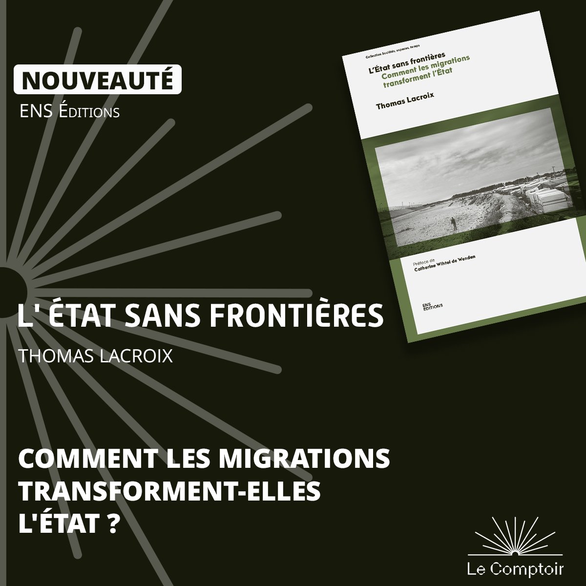 Le Comptoir des presses d'universités (@lcdpu) on Twitter photo Nouveau 📚
L'État sans frontières, <a href="/ens_editions/">ENS ÉDITIONS</a>
Basé sur + de 20 ans de recherches, ce livre fournit des clés pour détacher la question migratoire des passions mortifères et mieux comprendre les impasses des politiques migratoires actuelles.
👉Le livre: lcdpu.fr/books/EC2B1555… Nouveau 📚
L'État sans frontières, <a href="/ens_editions/">ENS ÉDITIONS</a>
Basé sur + de 20 ans de recherches, ce livre fournit des clés pour détacher la question migratoire des passions mortifères et mieux comprendre les impasses des politiques migratoires actuelles.
👉Le livre: lcdpu.fr/books/EC2B1555…