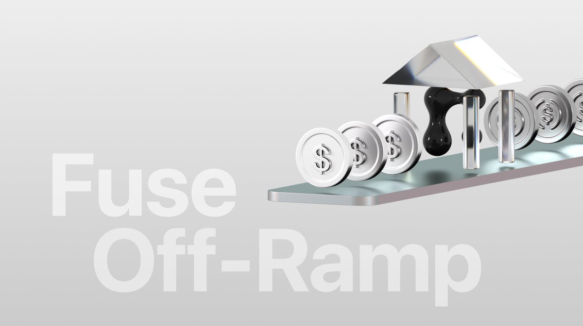 Introducing Fuse Off-Ramp

Seamlessly convert USDC in Fuse to USD in your bank account.

Step by step onchain money is becoming just... money ↓