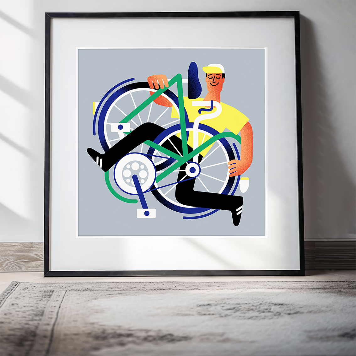 Tirage d’art signé - 30x30 - papier aquarelle 210 g. - 30 € + 10 € de frais d’envoi - commande en dm - Tous les modèles 👉 clod-illustrateur.fr/shop

#velo #deco #velotaf #bicyclette #illustrationart