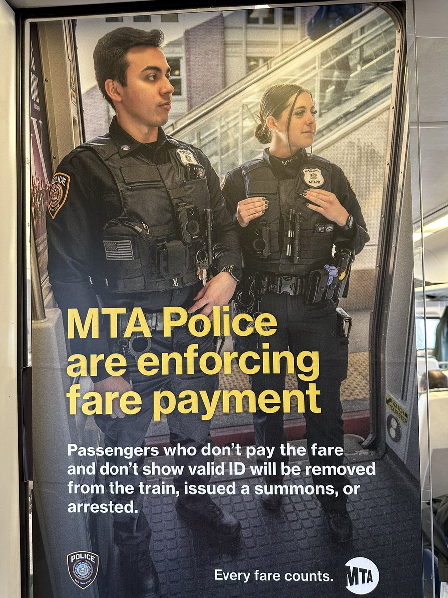Maybe you could enforce the trains arriving on time, and making sure that people aren’t listening to music at full volume on their phones. I guess you’re too busy enforcing fake eyelashes and gel manicures.