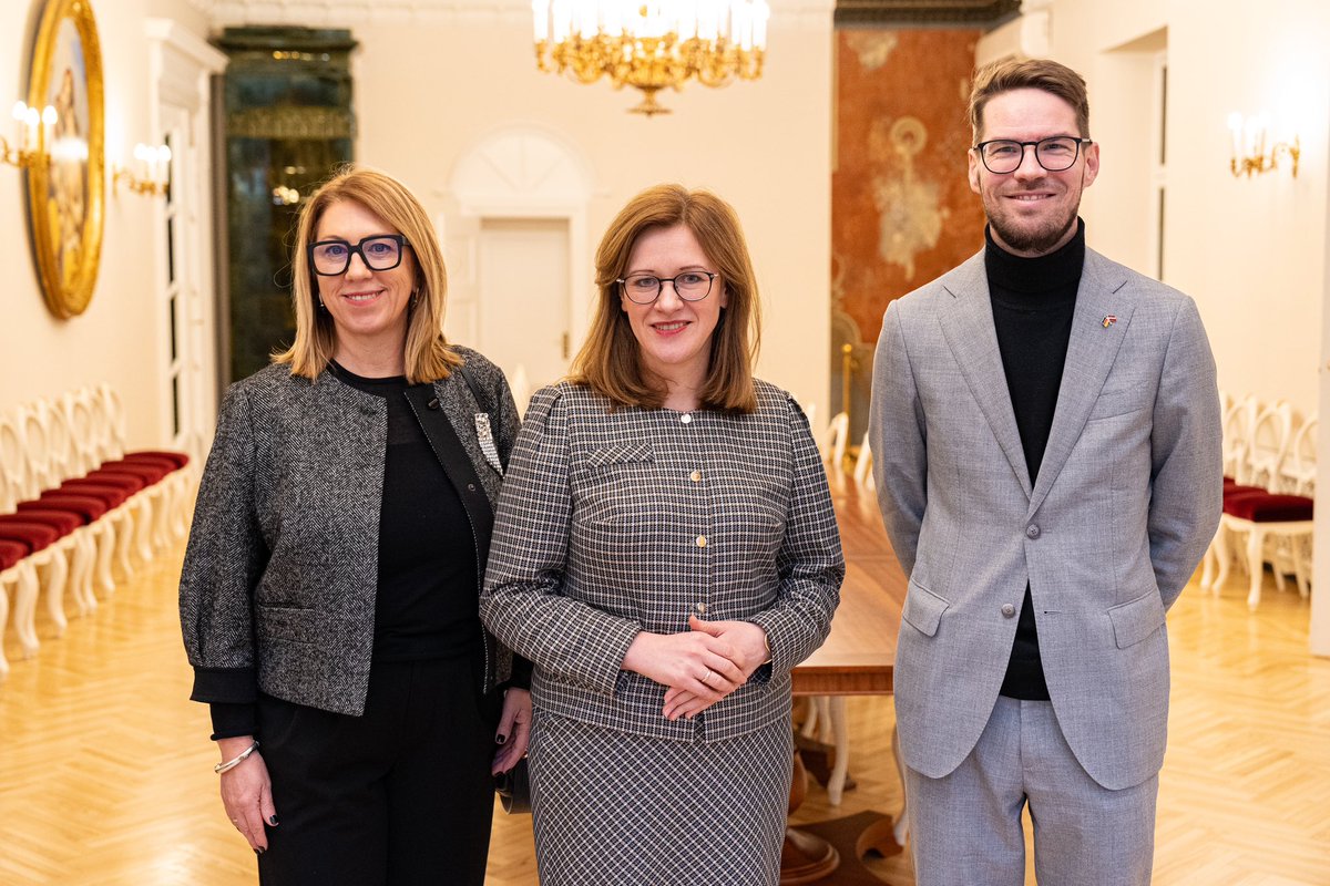 Dr. Zanda Kalniņa-Lukaševica (@zklukasevica) on Twitter photo Ļoti vērtīga saruna ar <a href="/KAS_Baltic/">Konrad-Adenauer-Stiftung - Baltic States</a> vadītāju Baltijas valstīs <a href="/OliverMorwinsky/">Oliver Morwinsky</a> un <a href="/SpelmaneUna/">Una Spelmane-Baumane</a> par pieaugošajiem dezinformācijas un ārvalstu iejaukšanās draudiem Eiropā kopumā un arī tieši Latvijā. Apspriedām sociālo platformu pieaugošo nozīmi politiskajos procesos un ar to Ļoti vērtīga saruna ar <a href="/KAS_Baltic/">Konrad-Adenauer-Stiftung - Baltic States</a> vadītāju Baltijas valstīs <a href="/OliverMorwinsky/">Oliver Morwinsky</a> un <a href="/SpelmaneUna/">Una Spelmane-Baumane</a> par pieaugošajiem dezinformācijas un ārvalstu iejaukšanās draudiem Eiropā kopumā un arī tieši Latvijā. Apspriedām sociālo platformu pieaugošo nozīmi politiskajos procesos un ar to