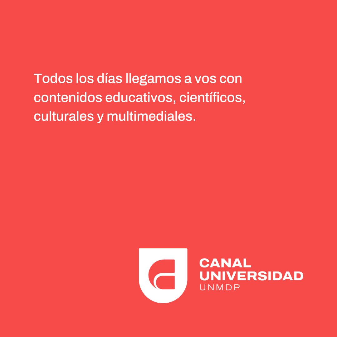 Algo para ver todos los días 👌

📺 Canal 34 de Flow
🌐 canal.mdp.edu.ar

#MediosUNMDP #SomosUNMDP