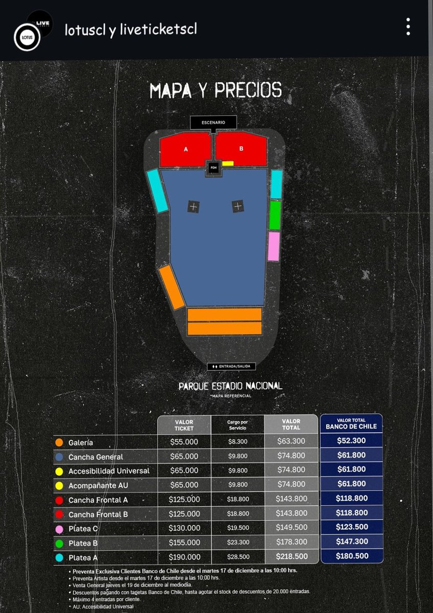 AndresWolff2's tweet photo. La culpa no es solo de #liveticket también de #lotusmusica por el espacio pauperrimo que escogieron para #SOAD claramente se iba a ir todas las entradas altiro, NO COMPREN A LOS REVENDEDORES esos wn son el cancer https://t.co/vniGLAFZJe