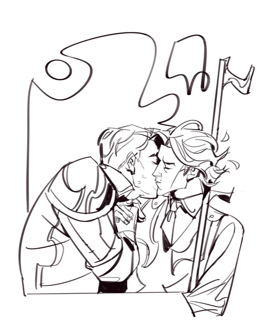 The first kiss ✨
.
#arcane #Viktor #jayce #jayvik 