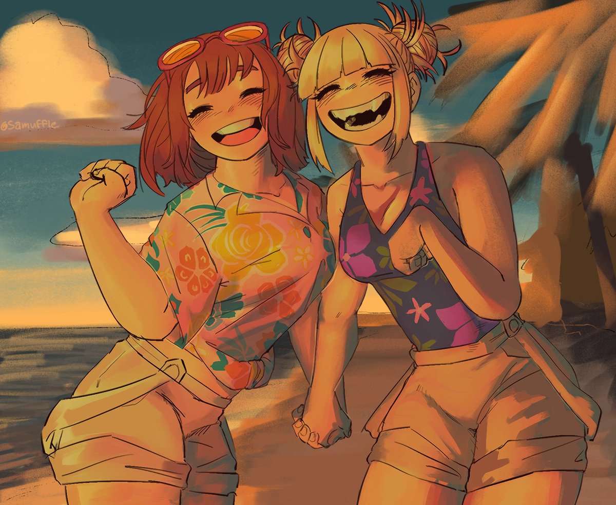 Samuffle's tweet photo. they shouldve gotten to go to the beach together tbh #togachako https://t.co/CHAFB8HYqA