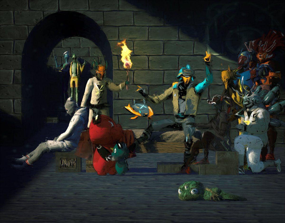 GM🔥GM

My latest painting titled "The Death of Null" is a tribute to the early days of my web3 journey and the community that raised me in this space. <a href="/fyatlux/">Fyat Lux</a> Oh, and a dash of <a href="/ImmaDegen/">IMMA DEGEN</a> just cause. 

WEAR YOUR INSIDE OUT