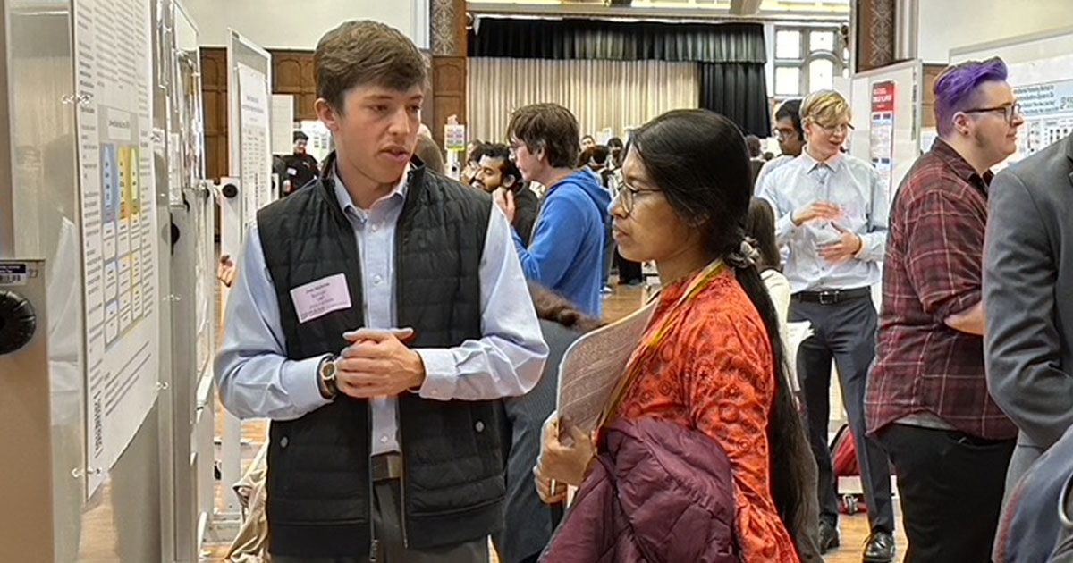 PurdueEDU's tweet photo. Congrats to 2024 Fall Undergraduate Research Expo awardees for their exceptional #research presentations – especially our #BoilermakerEducator participants: Joel Berringer (1st), Allison Peterson (2nd), &amp; Anjali Gupta (3rd)!! 🪧 https://t.co/W9ovvvEiBI https://t.co/BKkKV8NnVY