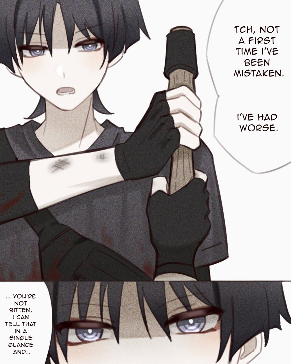 ayanime_aya's tweet photo. (1/3) - “My first meeting with you.” Zombie Apocalypse AU

that one certain korean zombie series made me inspired😞
#scaralumi #wanlumi https://t.co/mnmXMX72GQ