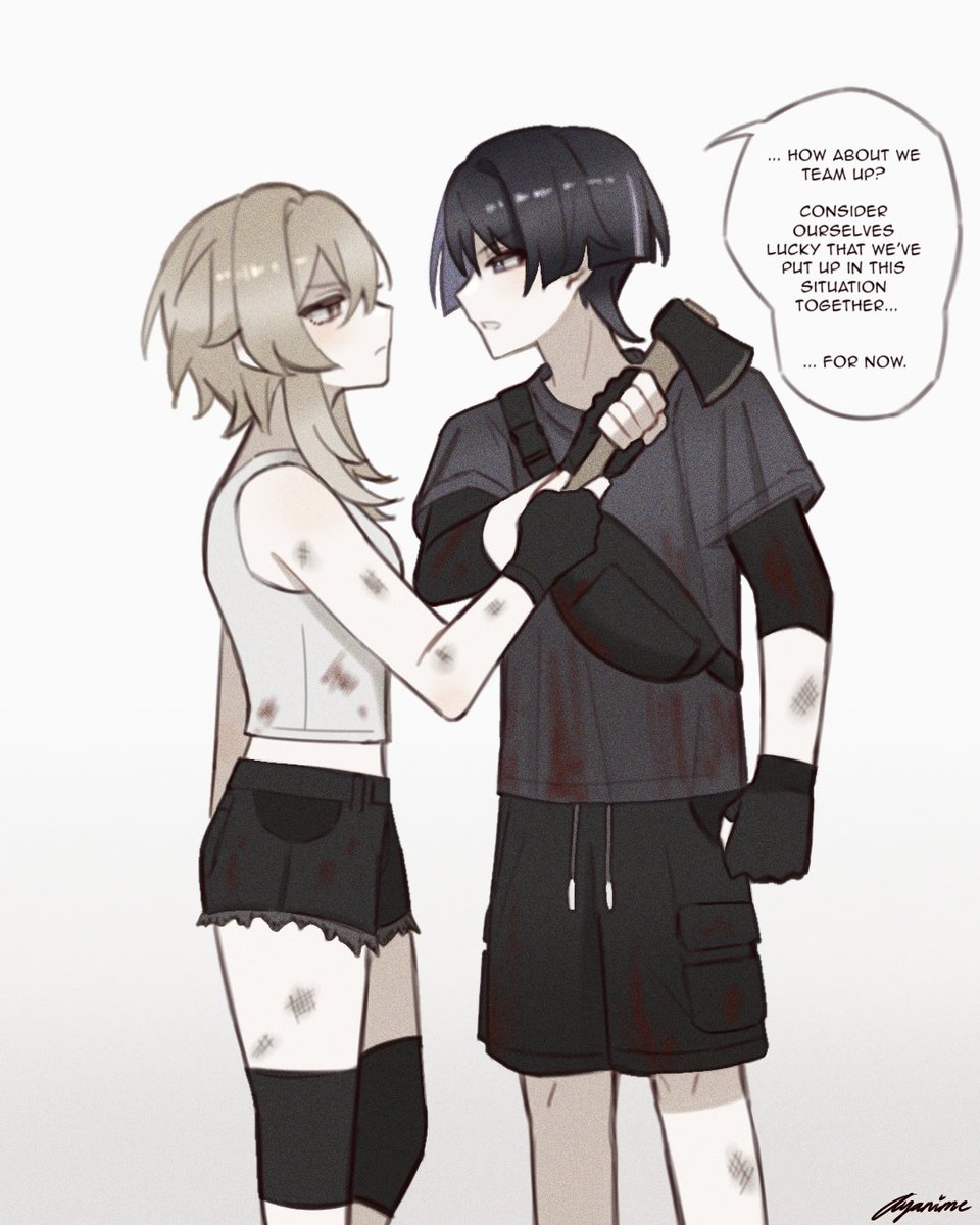 ayanime_aya's tweet photo. (1/3) - “My first meeting with you.” Zombie Apocalypse AU

that one certain korean zombie series made me inspired😞
#scaralumi #wanlumi https://t.co/mnmXMX72GQ