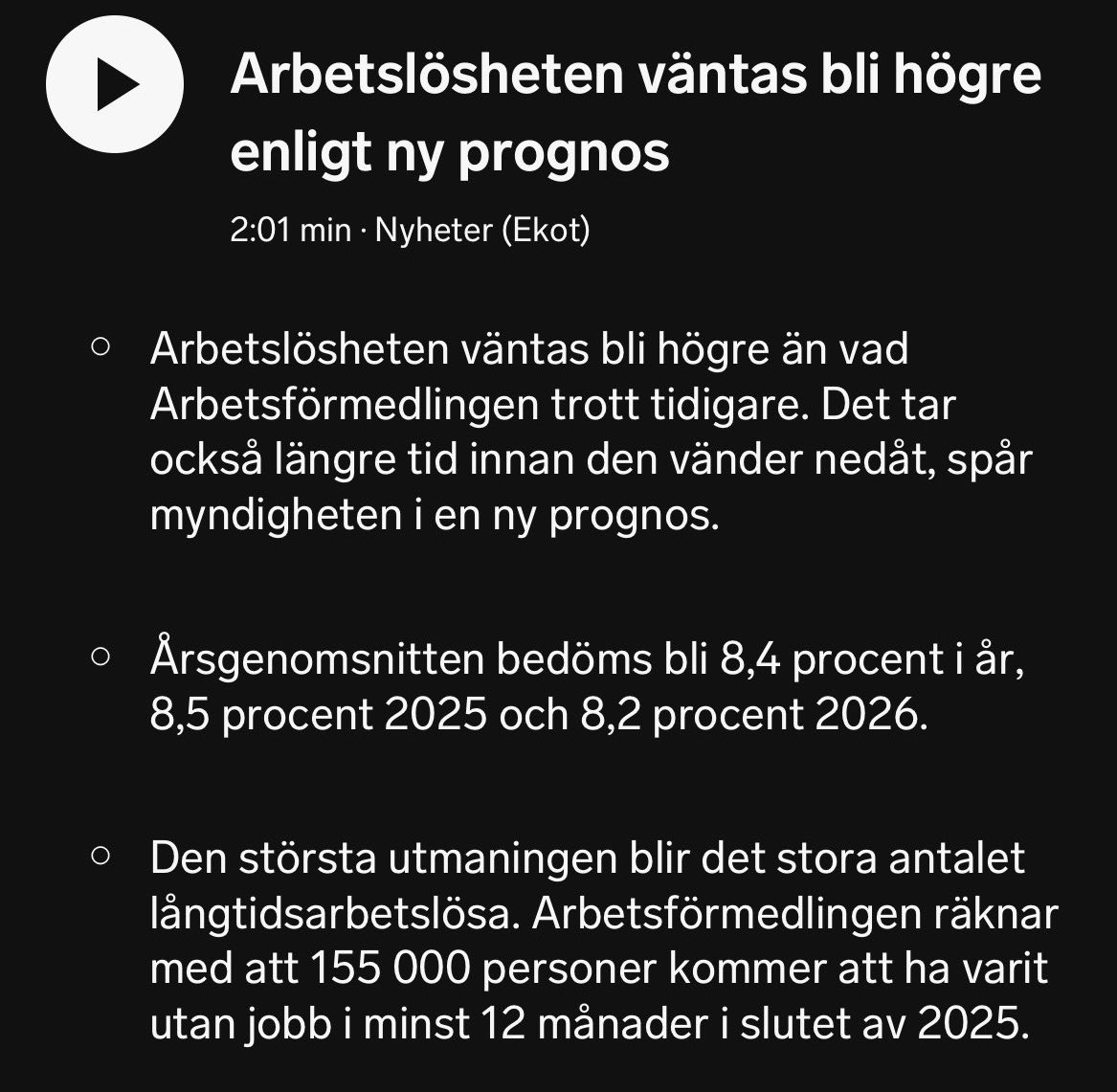 Tänk om det kan vara så att regeringens politik med slakt av arbetsmarknadsinsatser bidrar till den fortsatt stigande arbetslösheten?