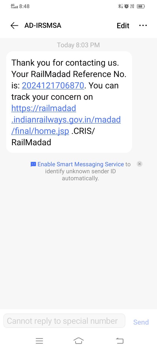 Ksbhati0104's tweet photo. @RailwaySeva we are surfing from this tremendous horrible sound last  1 hours approximately in train 19223 Jodhpur to Jammu Tavi of S3 coach.
PNR no - 8326341098
@IRCTCofficial @AshwiniVaishnaw @RailMinIndia @NWRailways https://t.co/DvYqvPNtrt
