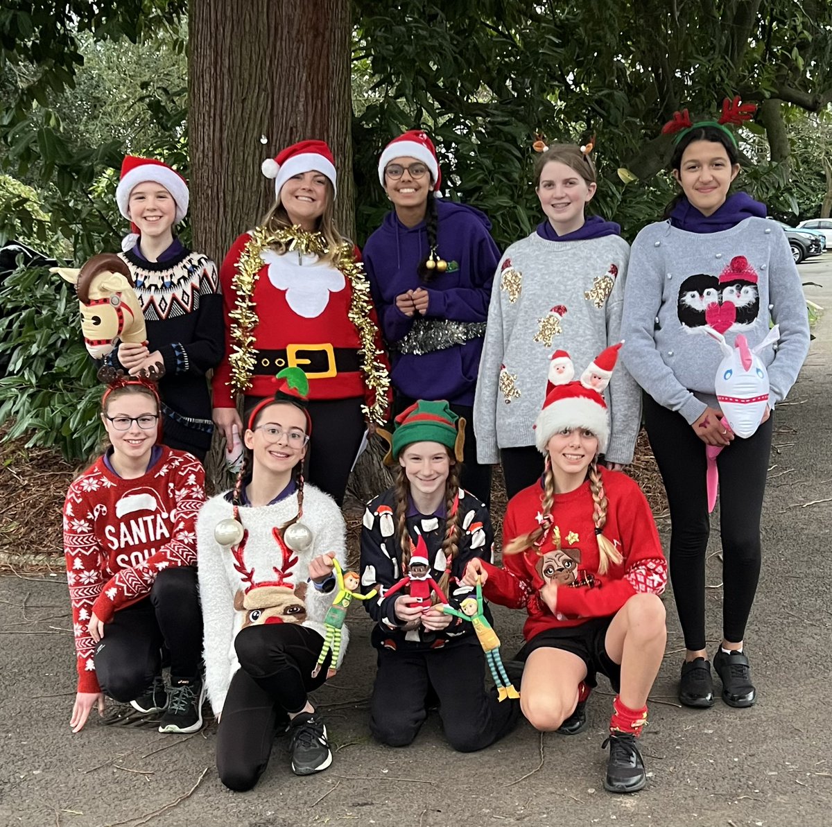 RicardsTweets's tweet photo. Our annual Santa Run is tons of festive fun! So many teams this year! Lots of posts to follow 🎄🌟🎄🌟🎄🌟🎄 https://t.co/cAwL3ZD93L