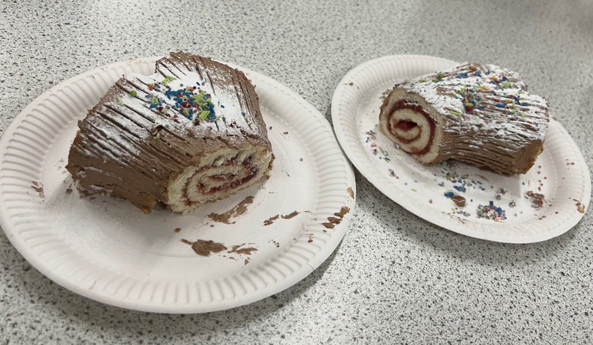 Nothing beats a yule log 🎄🎄 Some fabulous creations from the cooking club today!
