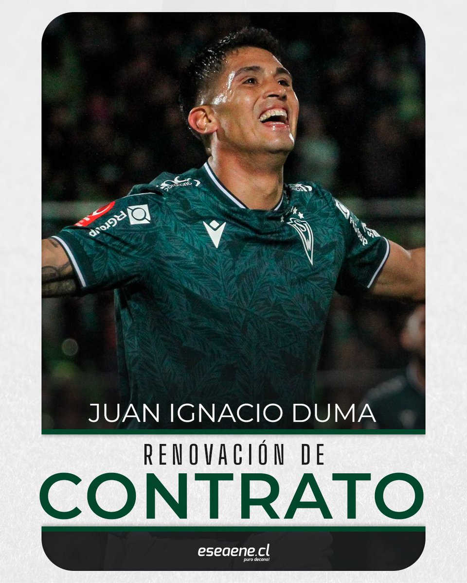 eseaenecl's tweet photo. ¡Nacho sigue en el Decano! El atacante Juan Ignacio Duma ha renovado su vínculo con Santiago Wanderers de Valparaíso de cara a la temporada 2025 #RenovacioneSW #SW2024 #SW2025 #VolveremoSW. https://t.co/HkRQWgmPWJ