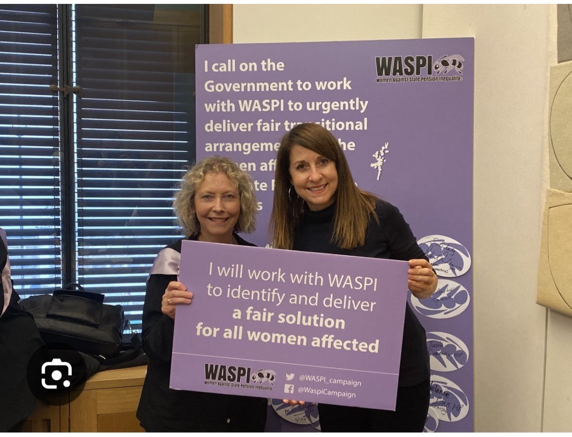 MartinDaubney's tweet photo. “Day of shame” 
Labour will not pay Waspi women compensation, Liz Kendall announces

Here’s the same Liz Kendall, before the General Election, supporting the Waspi women 🤷🏼‍♂️