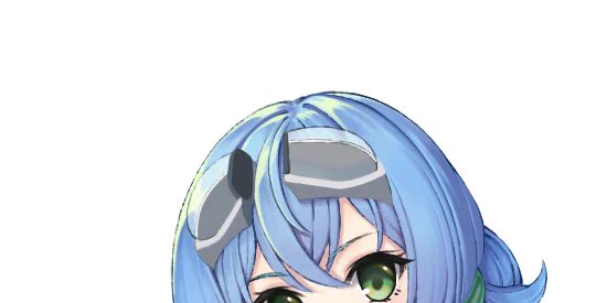 続きでゴーグルの形状を調整していました_φ(・_・うーん、パースあってるのかなコレ 