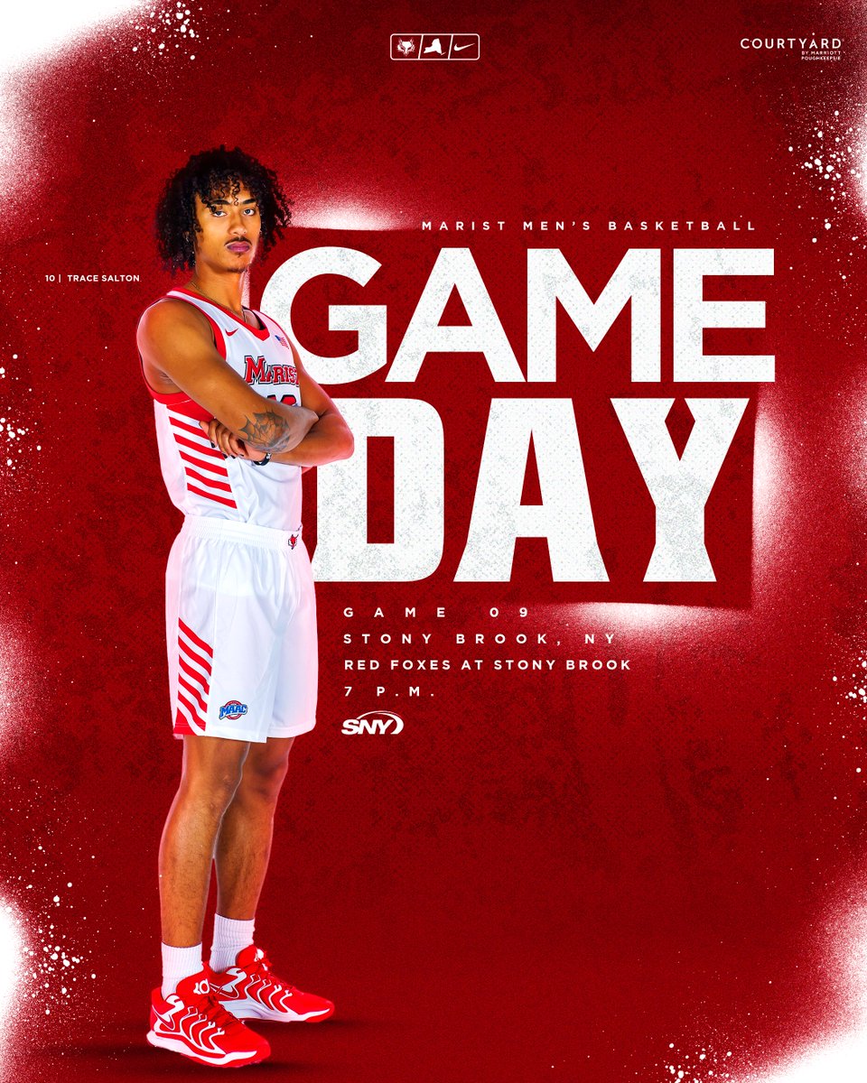 𝐆𝐀𝐌𝐄𝐃𝐀𝐘 

🆚 Stony Brook
⏰ 7 PM
📺 SNY
📻 GoRedFoxes.com  

#FearlessFoxes 🔴🦊