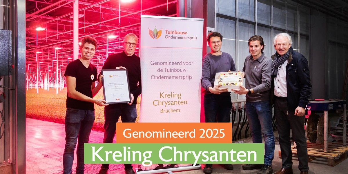 Gefeliciteerd! Kreling Chrysanten is de derde en laatste genomineerde voor de Tuinbouw Ondernemersprijs 2025.

#TOPtuinbouw #tuinbouwondernemersprijs #ondernemersprijs #topondernemer #ondernemersprijs #tuinbouw